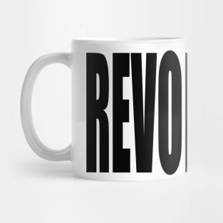 Revolution (Black Block Text) Mug